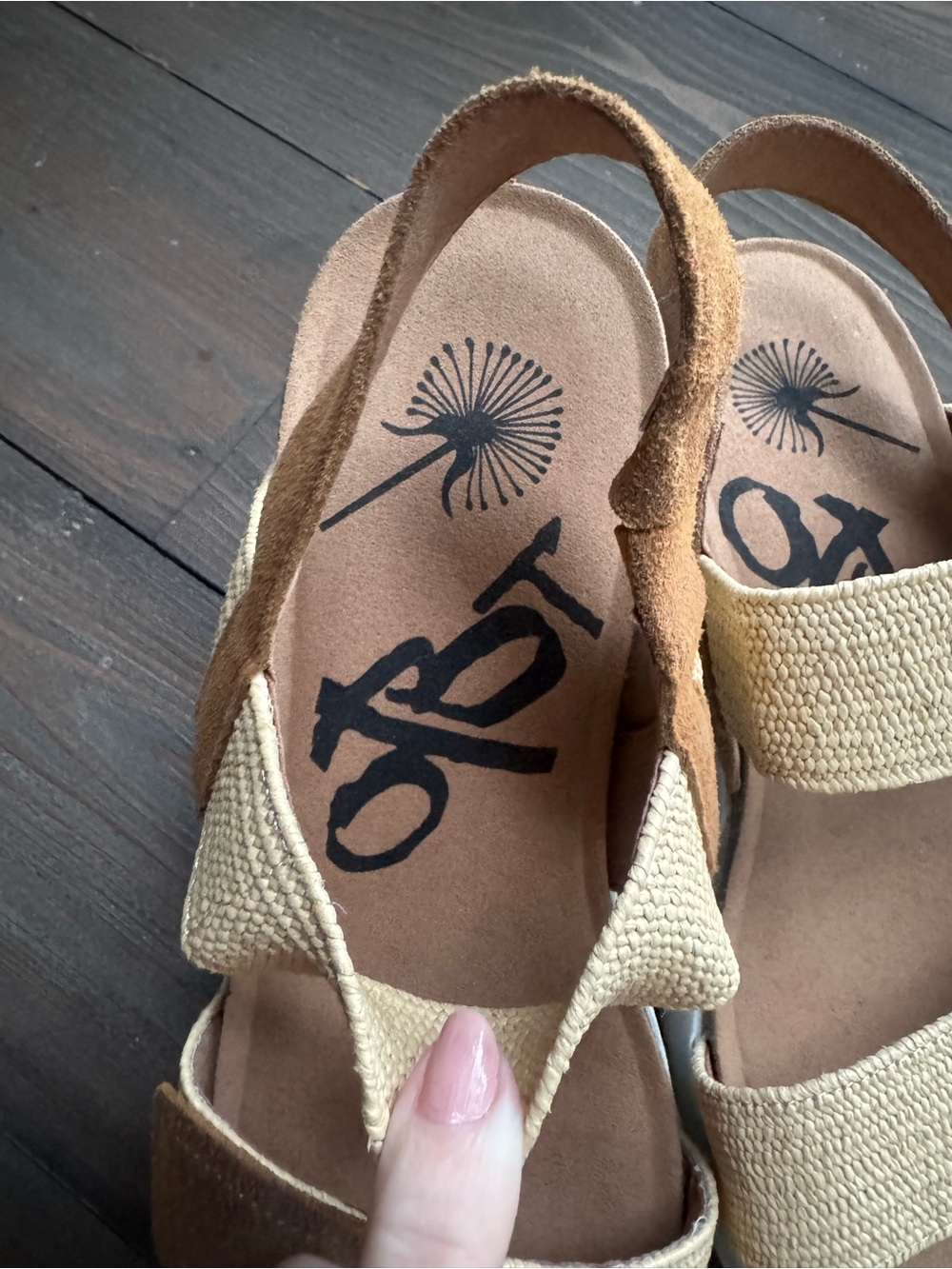 OTBT Nova Platform Wedge Slingback Natural Fiber Sandals Women’s 7.5 Tan EUC - Picture 5 of 16